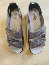 Ladies New Silver Slip On Hotter Comfort Concept Sandals Size 5.5