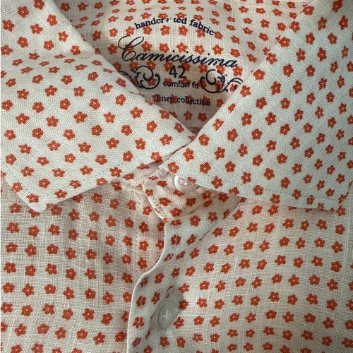 100 linen shirt men 16 - 100%, 16.5