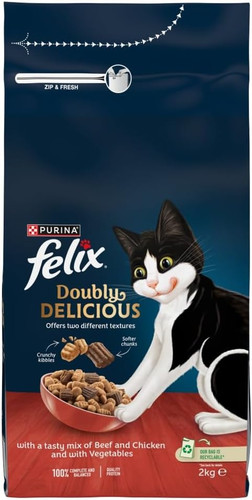 Dry cat food - cat, beef