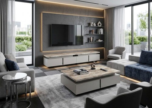Coffee table cabinet with - table,