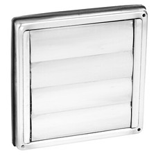 Stainless Steel External Wall Air Vent Extractor Grille No Return Flaps 125mm 5"