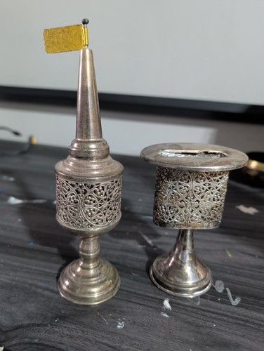 Vintage judaica havdola set - judaica,