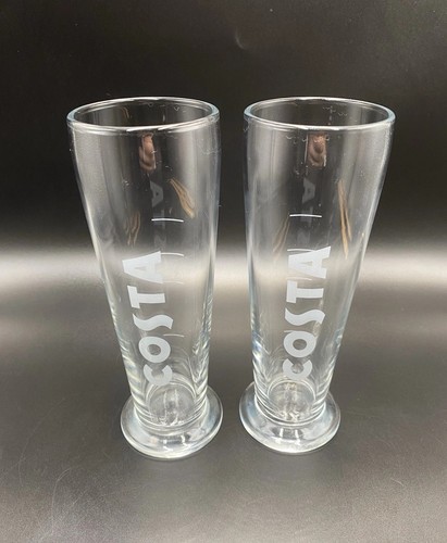 Costa coffee tall glasses - coffee, x2
