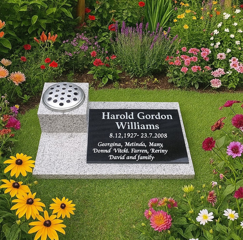 Memorial flat gravestone - memorial,