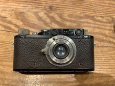 Ernst Leitz Leica II 35mm camera with Leitz Elmar 1:3.5 5cm lens . 