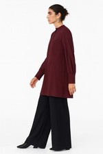 £650 Auth Maison Margiela Burgundy Tunic Dress, Made in Italy, Size 8 UK, New