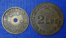 Wiltshire, Chippenham & New Swindon Co op Tokens x 2  - Read!