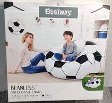 Bestway Beanless Soccer Football Chair Ball Indoor Outdoor 75kg Inflatable - NEW
