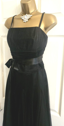 Monsoon black strapless net - strapless,
