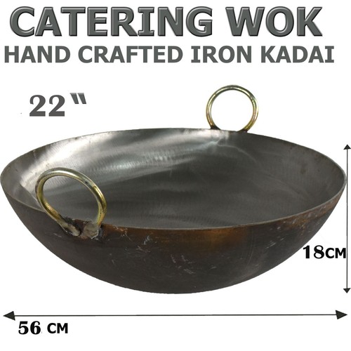 Iron wok kadai traditional - iron,