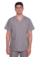 Lister Scrub Tunic Top Unisex Medical Hospital Surgeon Nurses Doctor Vets