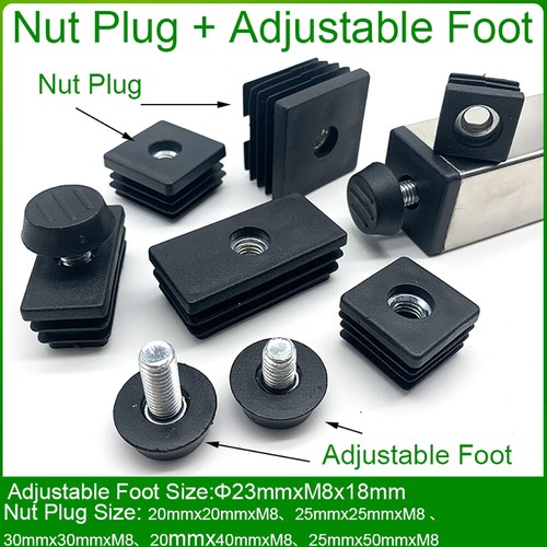 Square tube insert - insert, thread