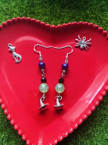 Handmade halloween earrings - handmade,