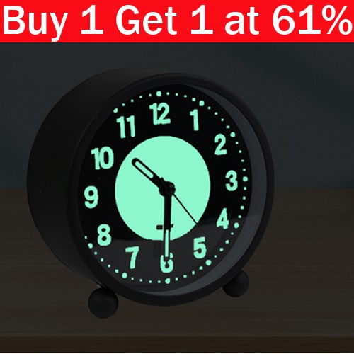 Silent bedside alarm clock - silent,
