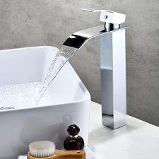 XIFIRY Countertop Basin Mixer Tap Chrome Brass Single Handle Bathroom