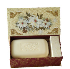 Vintage Apple Cinnamon Soap in Christmas Keepsake Music Box By Punch Studio –NEW