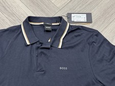 Hugo Boss Penrose Polo T- Shirt - Size Medium - Navy Blue - BNWT - £99