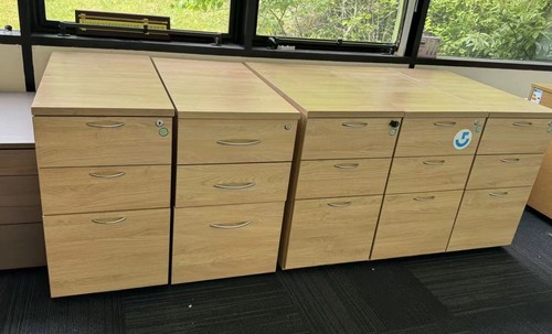 Oak drawer office - 3,