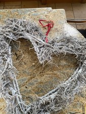 Huge 1 metre Heart Wall Hanging Large Twisted Hazel Wooden Love Sculpture