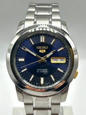 Seiko 5 Automatic Blue Dial Stainless Steel Bracelet Men’s Watch SNKK11K1