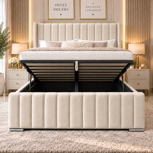 Luxury ottoman storage - luxury, bed