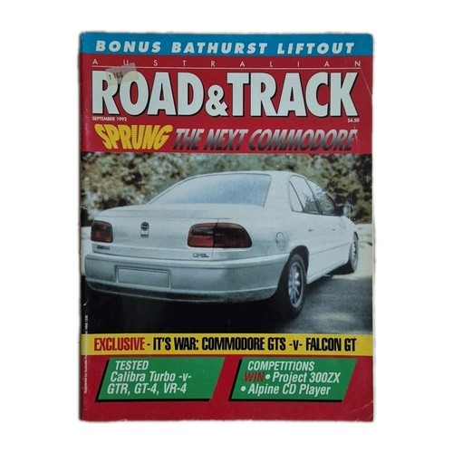 Road track september - &, 1992