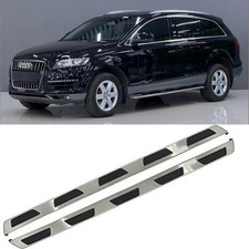 Side Steps Running Boards Bars Guard 4L 100% Brushed Steel For AUDI Q7 2006-2015