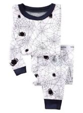 Kids Spider Girls Nightwear Long Sleeve Top & Bottom Set Sleepwear White 2 to 7