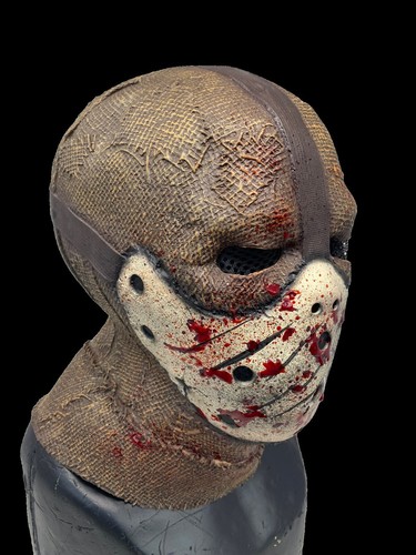 Scarecrow mask burlap style - scarecrow,
