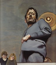 Reflection with Two Children Lucian Freud print in 11 x 14 inch mount SUPERB