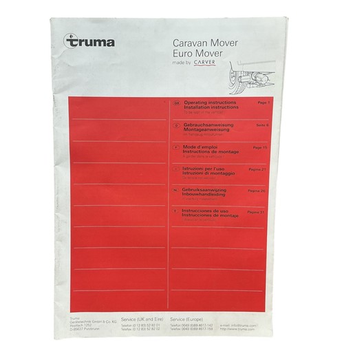 Truma caravan mover euro - euro,