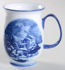 Cracker Barrel Blue and White