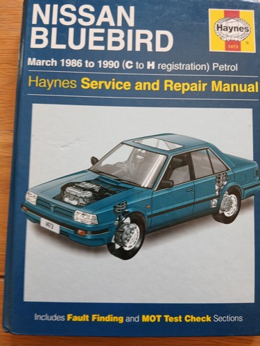 Haynes nissan bluebird service - bluebird,