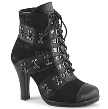UK 6 Demonia Glam 202 Black