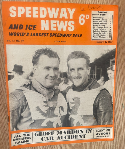Speedway news 5th january 1955 - speedway,