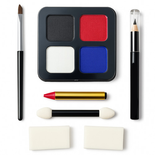 Face paint set white - set,