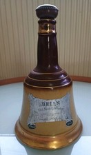 Vintage Bells Scotch Whisky Bell Shaped Bottle By Wade 26.5 Fl Oz (75.7cl)