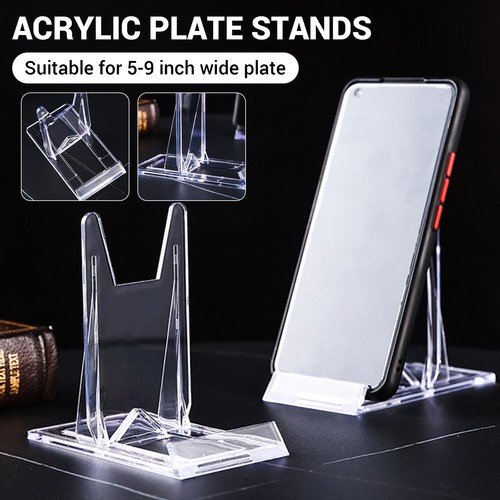 Acrylic adjustable plate - plate, stand