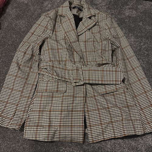 Brown tartan jacket - brown,