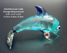 Glittered GLASS DOLPHIN