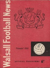 WALSALL HOME PROGRAMMES SEASON