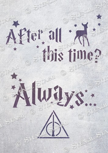Hogwarts always stencil - stencil, 4