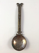 Antique 'Entente Cordiale' French 1908 Coin Bowl Spoon,