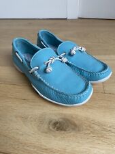 Sebago Bolton Deck Shoes Ladies Size UK 4.5 Marine Blue NEW Soft Leather