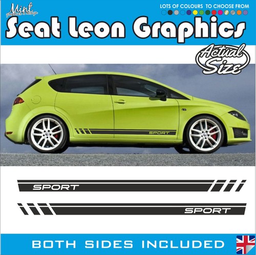 Seat leon side stripes - side, fr