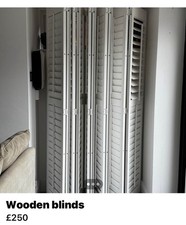 Wooden Folding Doors For Window. 10panels. 195cm Length And 38cm Width Of Penal