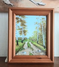 AUTUNM  BIRCHES  Original Oil  Painting  LANDSCAPE  WILDLIFE 