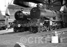 Railway   B/W  Negative      6x4 cm   GWR   View inside Old Oak Common  MPD