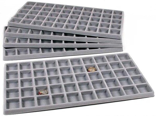 Pack slot jewelry tray - pack, 50