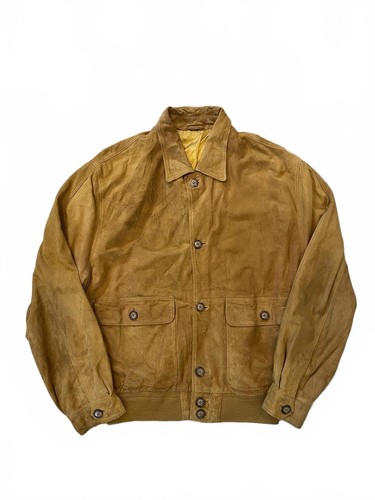Genuine suede bomber jacket